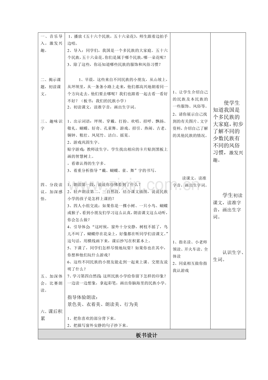 《我们的民族小学》教学设计与反思.doc_第2页