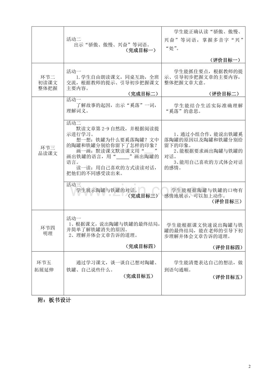 陶罐和铁罐教案.doc_第2页