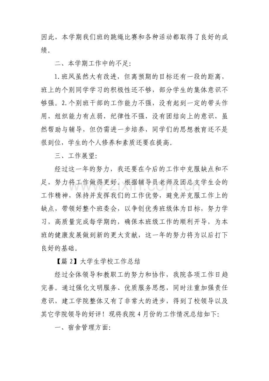 大学生学校工作总结4篇.pdf_第2页