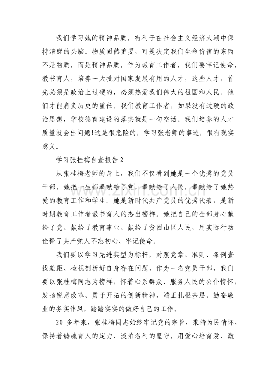 学习张桂梅自查报告范文(通用5篇).pdf_第3页