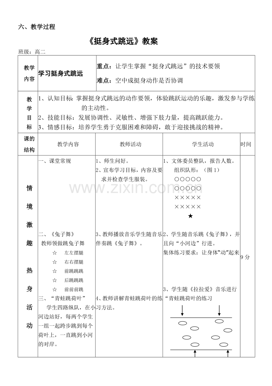 挺身式跳远中的腾空技术教案.doc_第3页