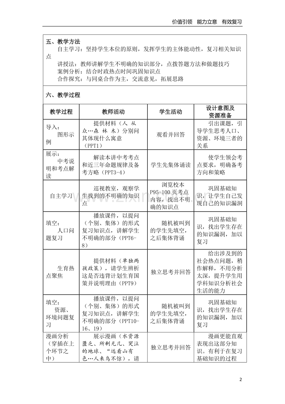 《人口资源环境保护》教学设计.docx_第2页