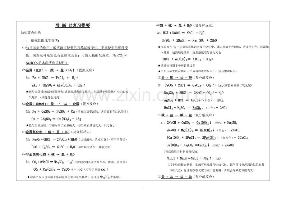 酸碱盐复习提要.doc_第1页