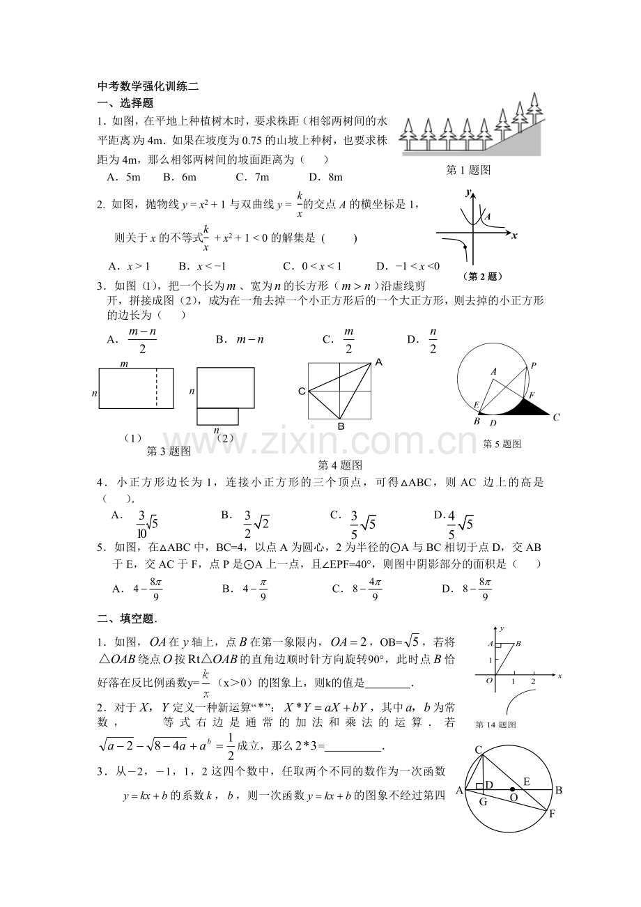 中考数学强化训练二.doc_第1页