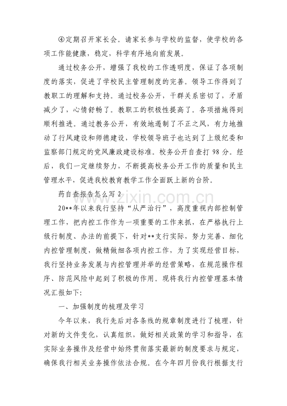 药自查报告怎么写(通用17篇).pdf_第3页