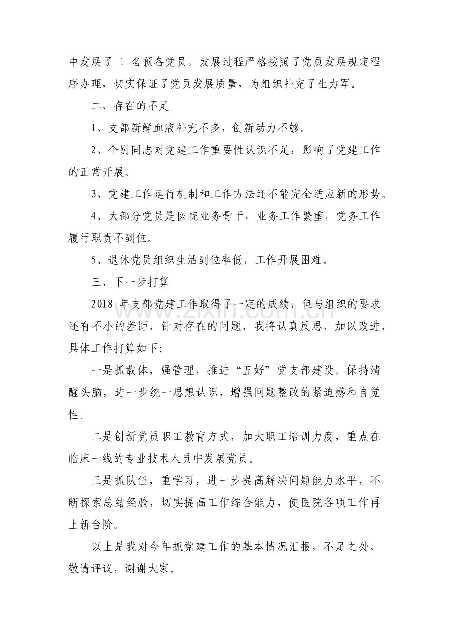 医院党支部书记述职报告范文(7篇).pdf_第3页