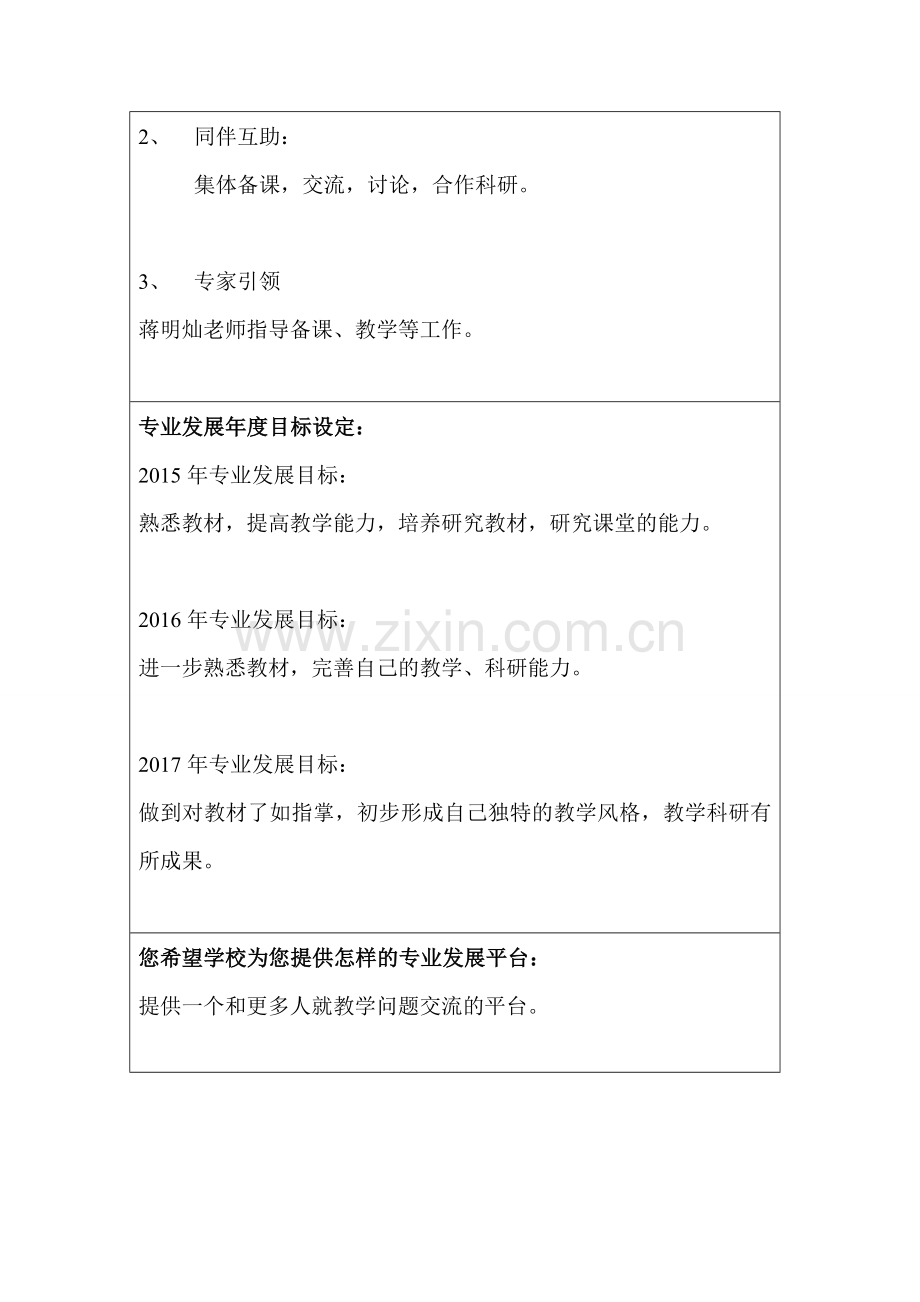 张炼---遵义四中教师专业发展规划书.doc_第2页