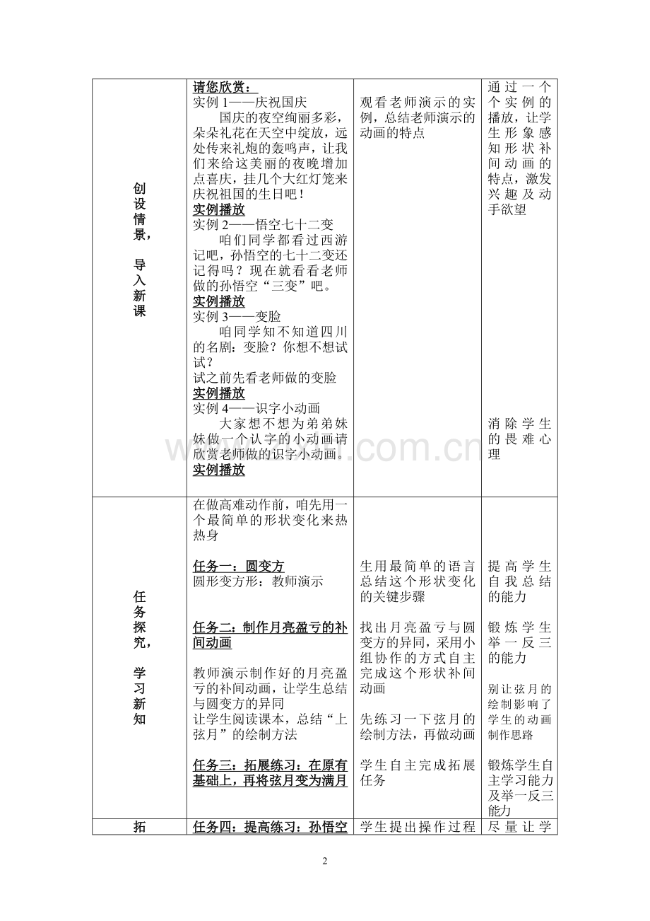 形状补间动画教学设计.doc_第2页