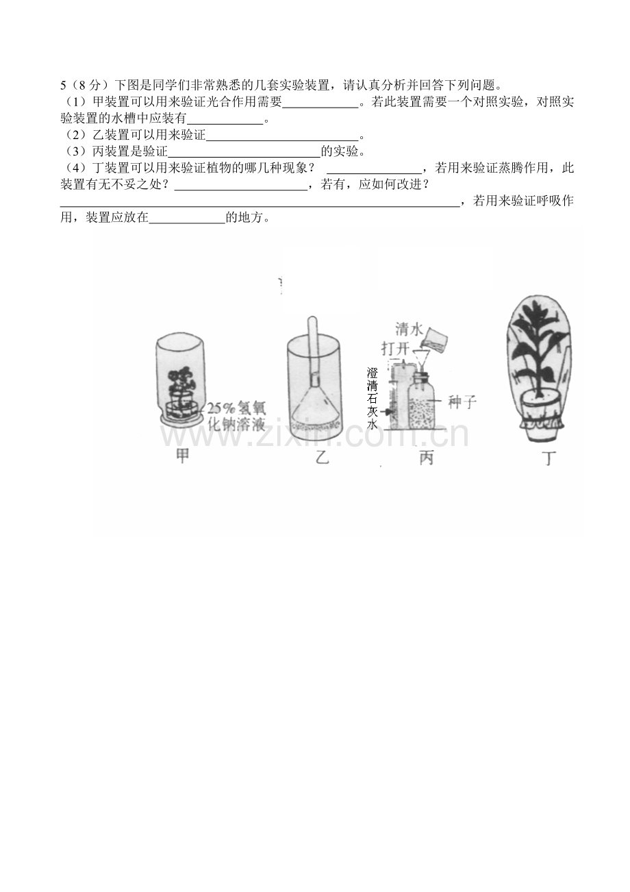 井田九义校九年级生物模拟卷.doc_第2页