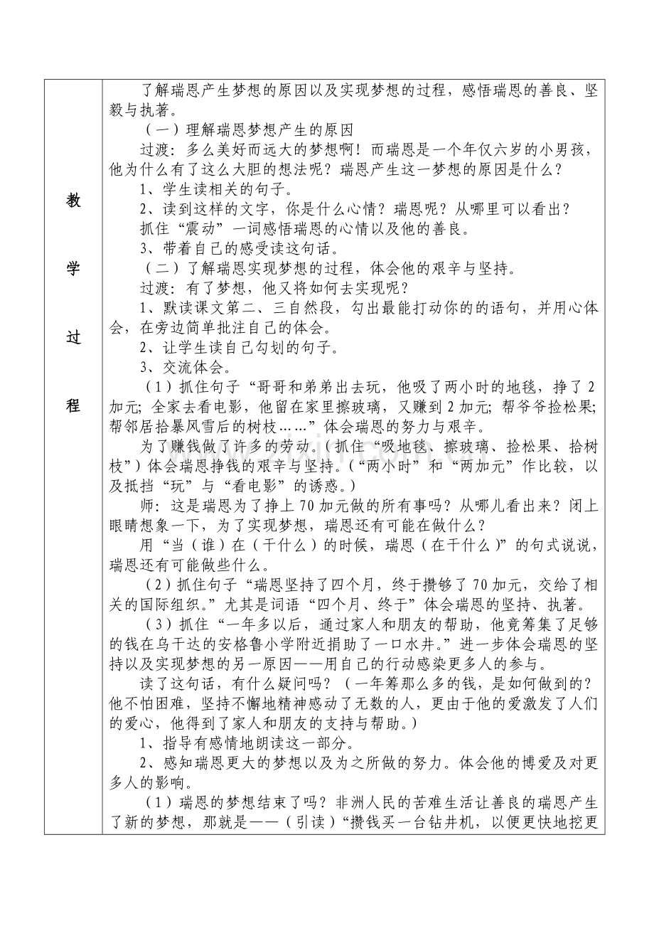 《瑞恩的梦想》教案.doc_第2页