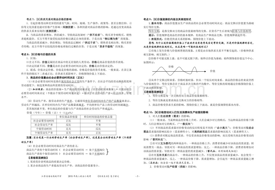 经济生活考点解析.doc_第2页