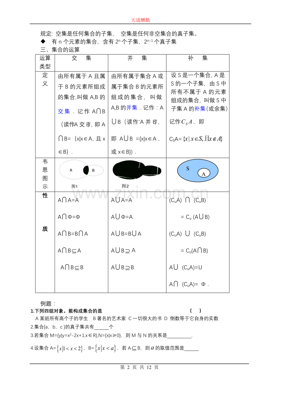 高一数学(必修一)_各章知识点总结.doc_第2页