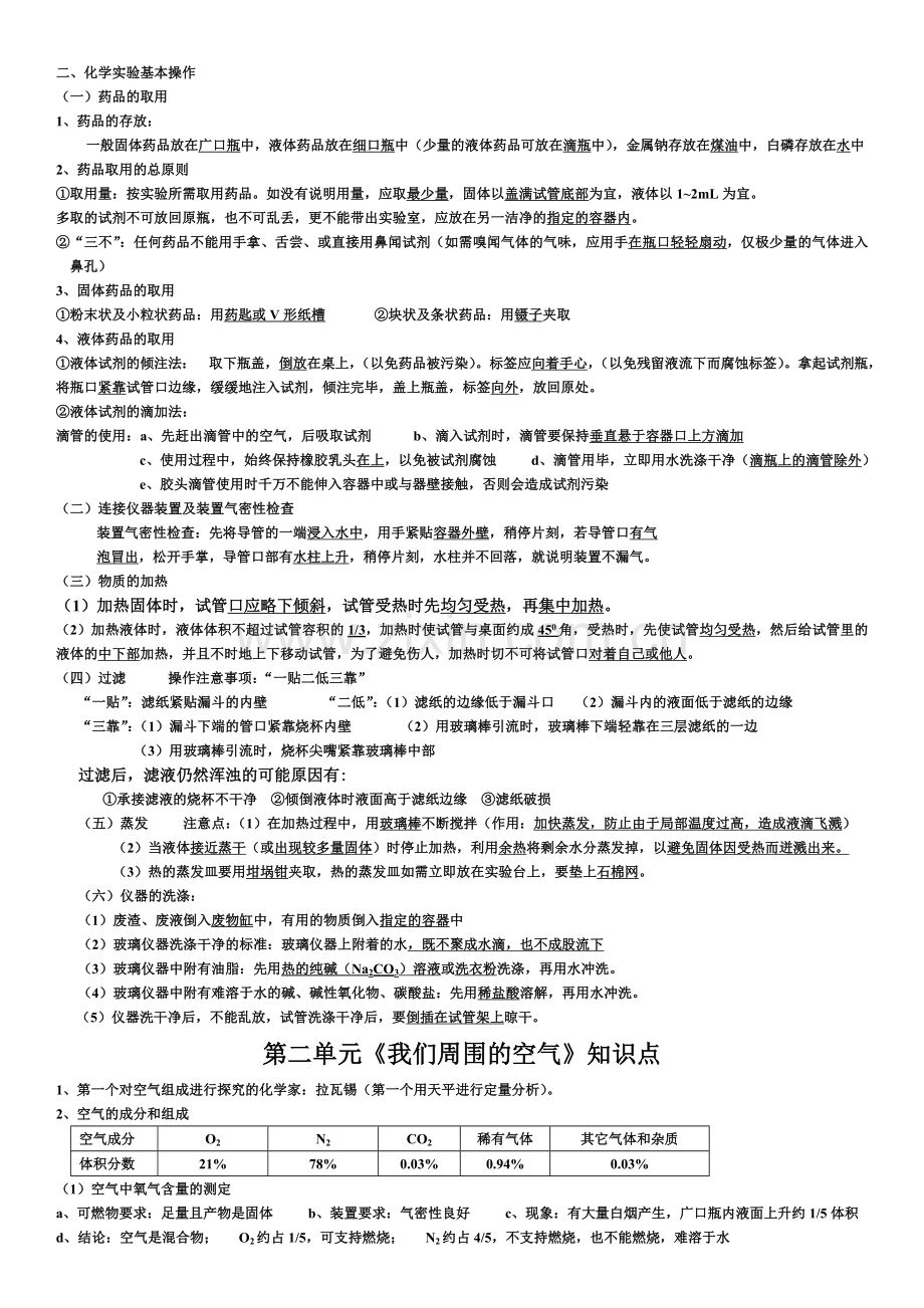 化学各单元知识要点.doc_第2页