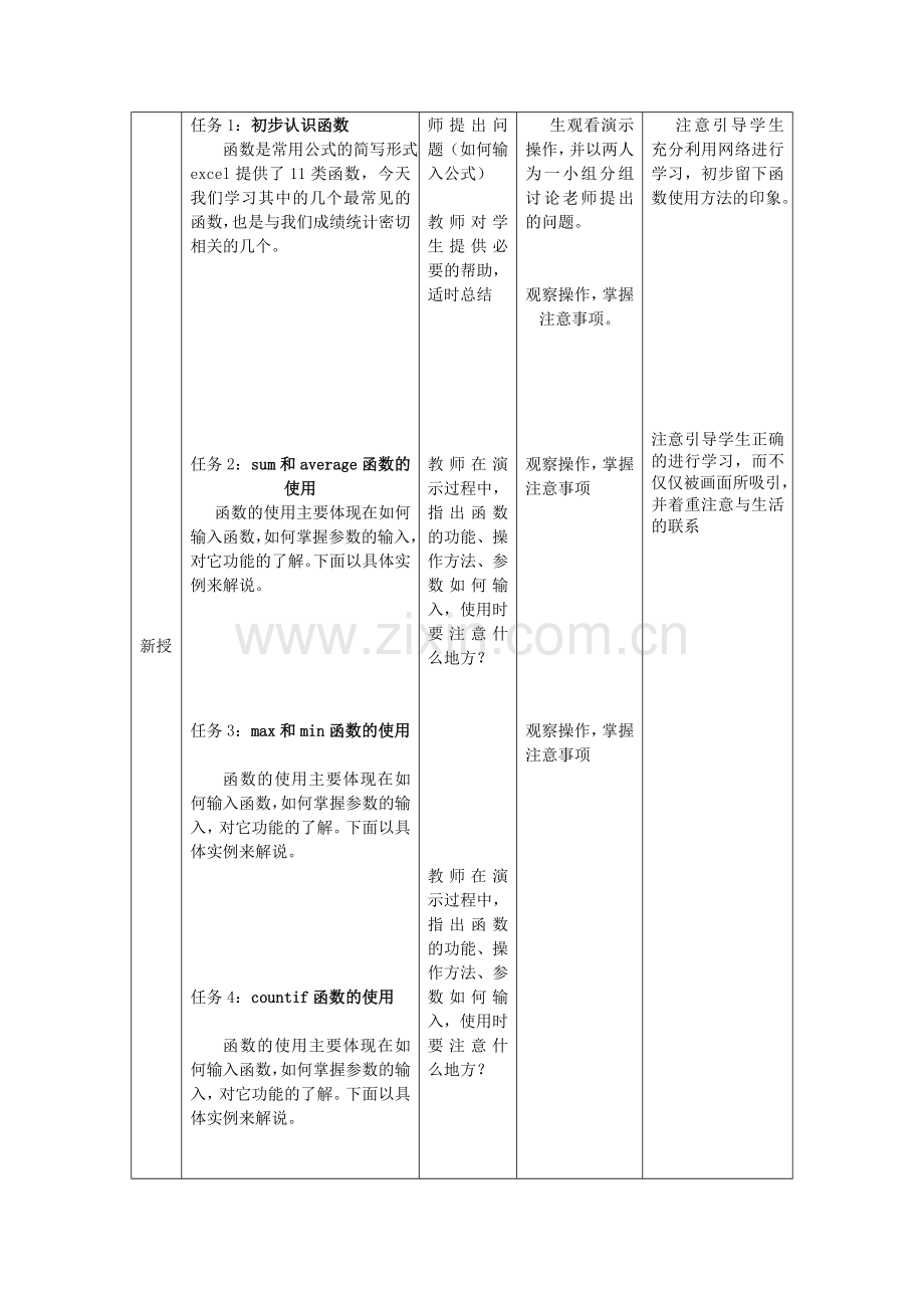 《EXCEL函数的使用》教案.doc_第2页