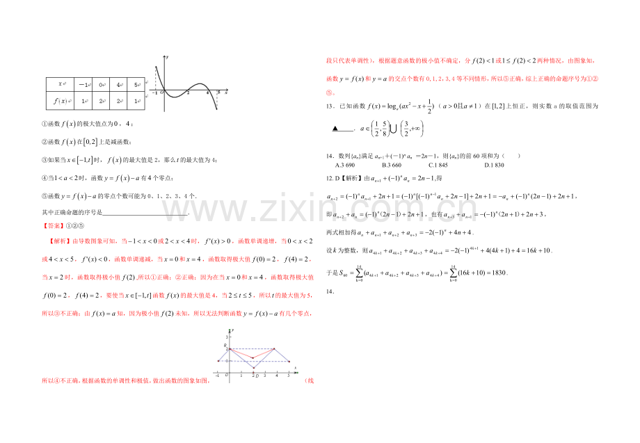 高三理科数学填空题专项训练（五）.doc_第3页