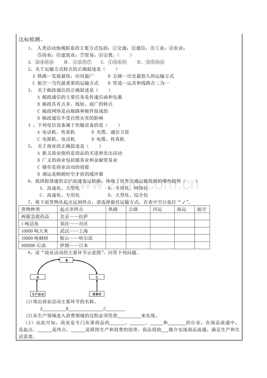 第一节人类活动地域联系的主要方式.doc_第2页