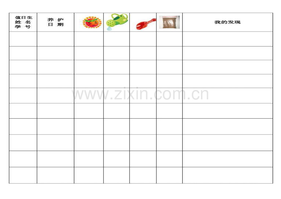 自然角观察记录.doc_第1页