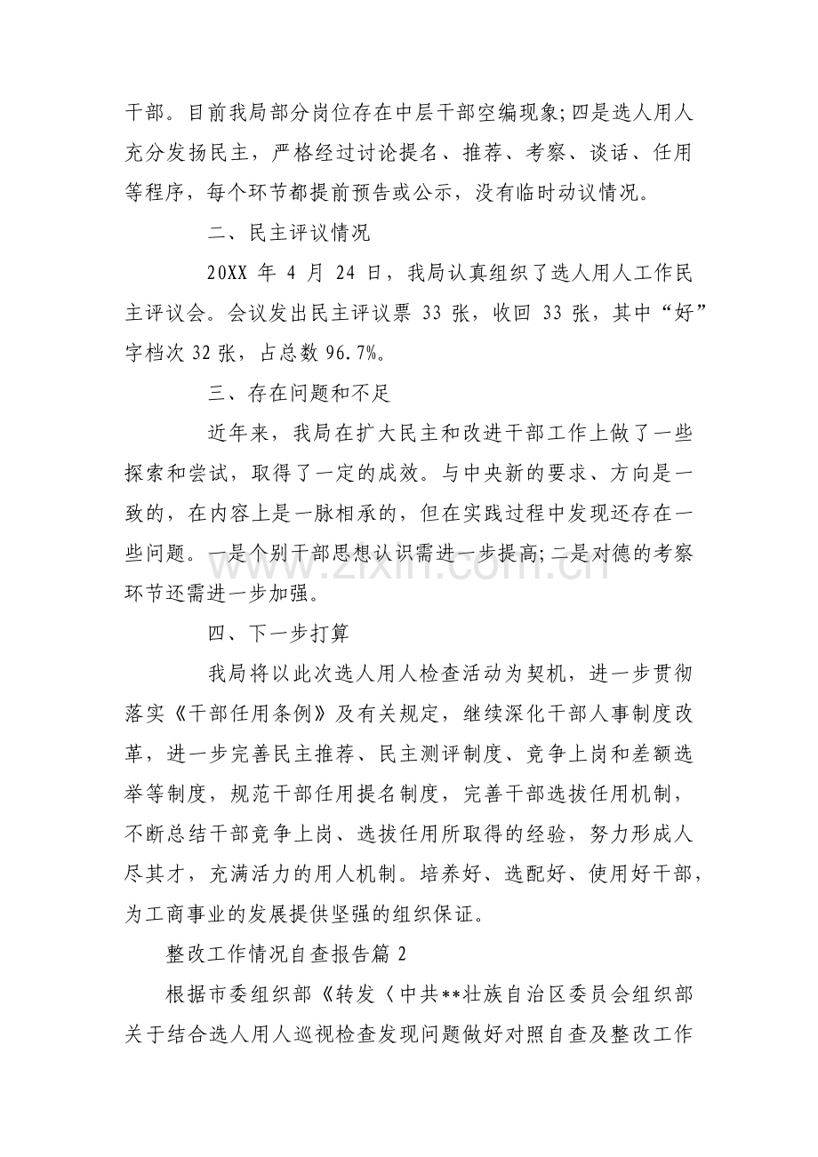 整改工作情况自查报告范文(8篇).pdf_第3页