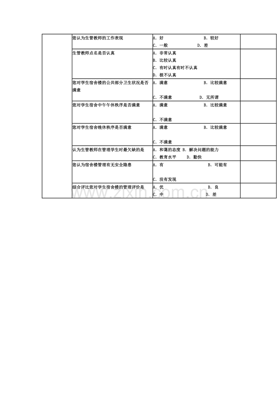 学生调查问卷表.doc_第3页