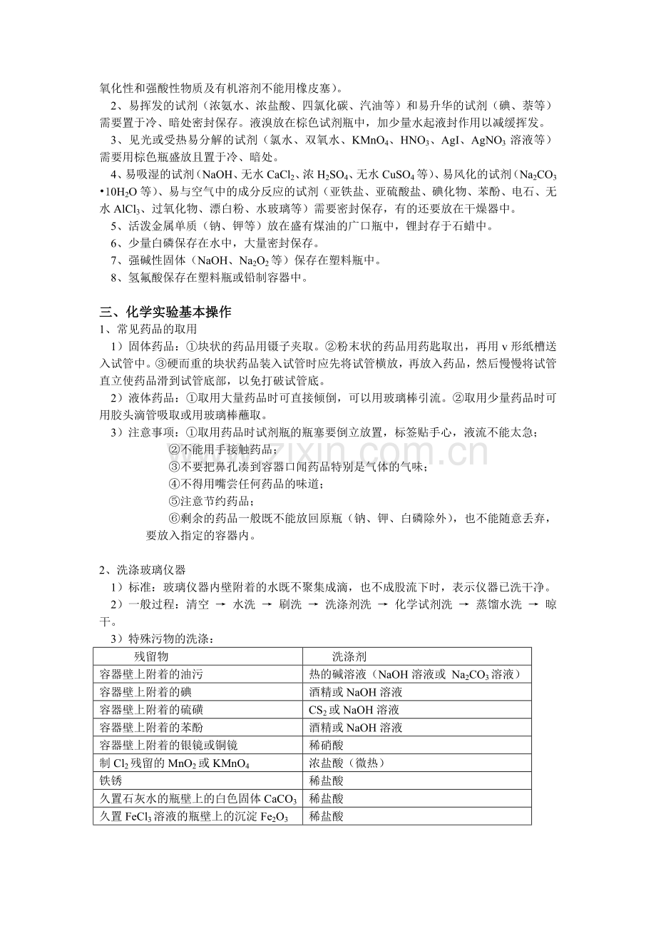 化学实验专题复习提纲.doc_第2页