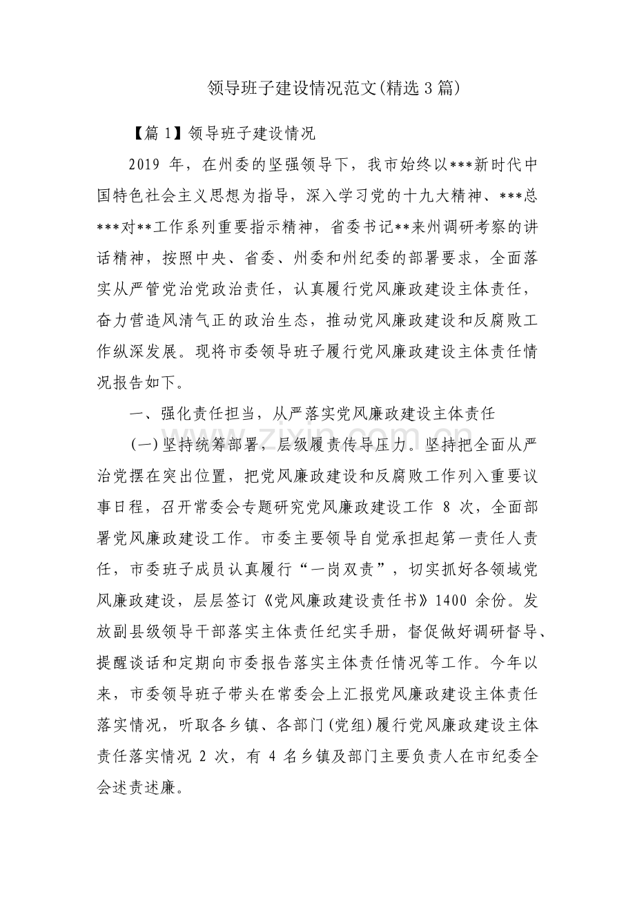 领导班子建设情况范文(3篇).pdf_第1页