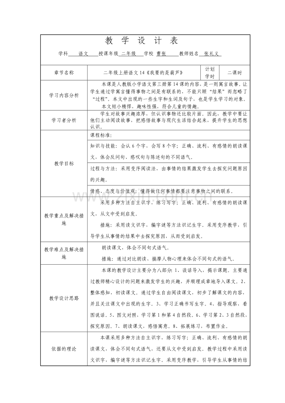 文档教学设计表.doc_第1页