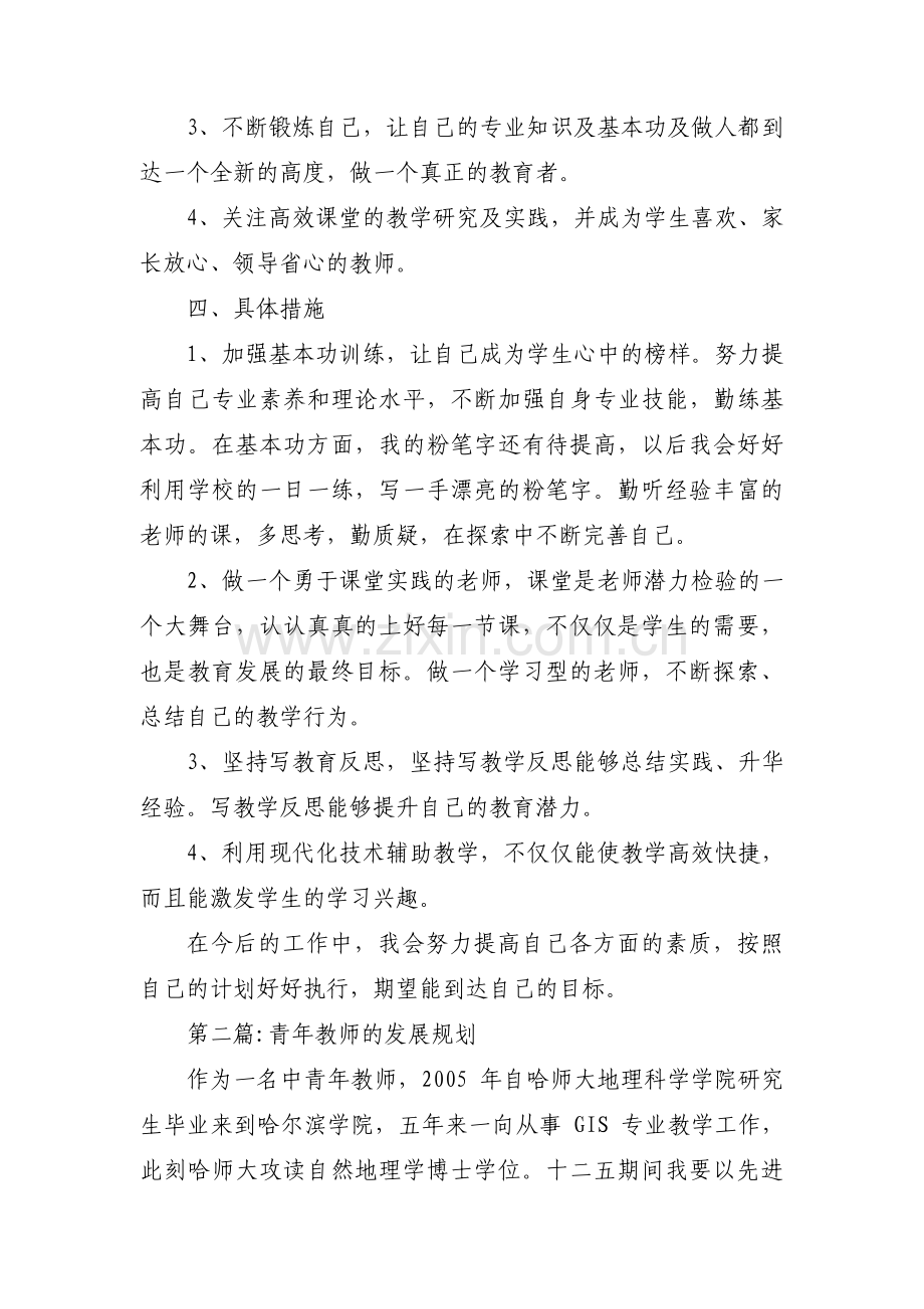 青年教师的发展规划范文(12篇).pdf_第2页