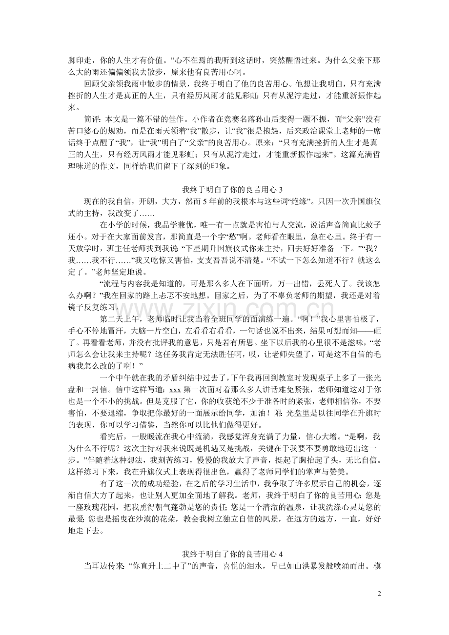 作文我终于明白了你的良苦用心.doc_第2页