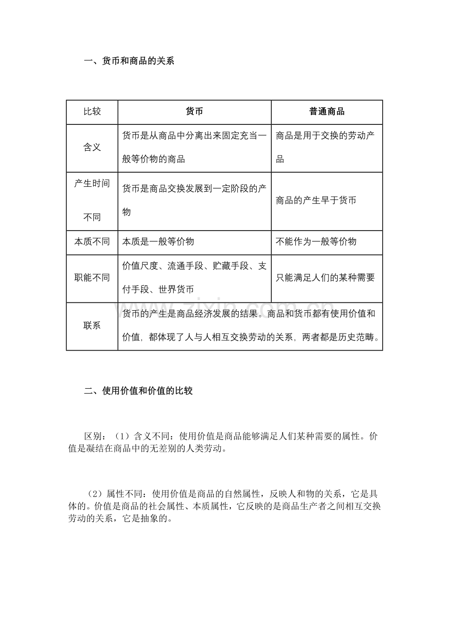 必修一第一单元易错点、混淆点分析.doc_第1页