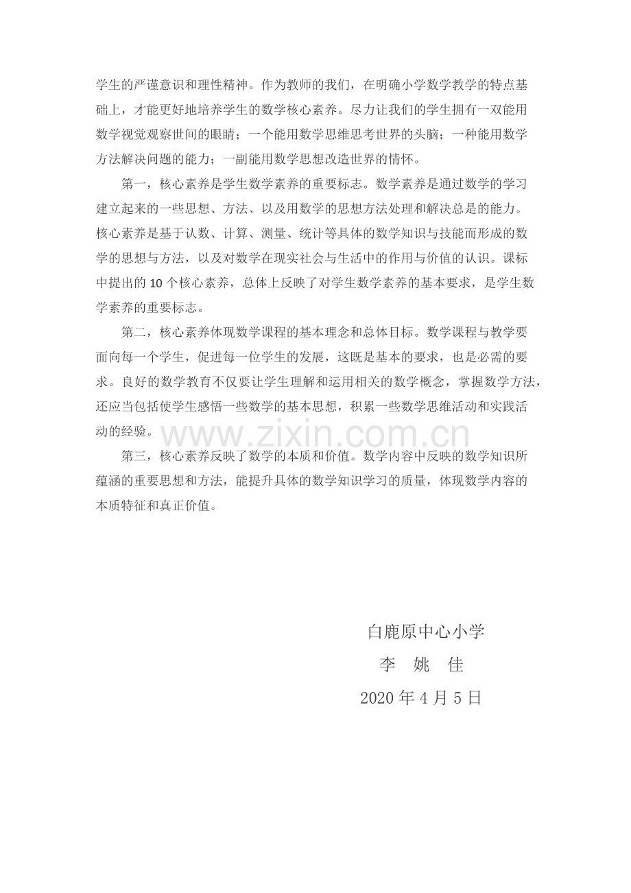 小学数学教学中培养核心素养的重要性.docx_第3页