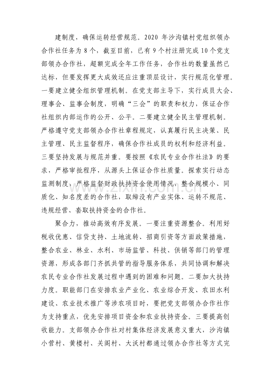 关于党课：“党支部领办合作社”【十四篇】.pdf_第2页