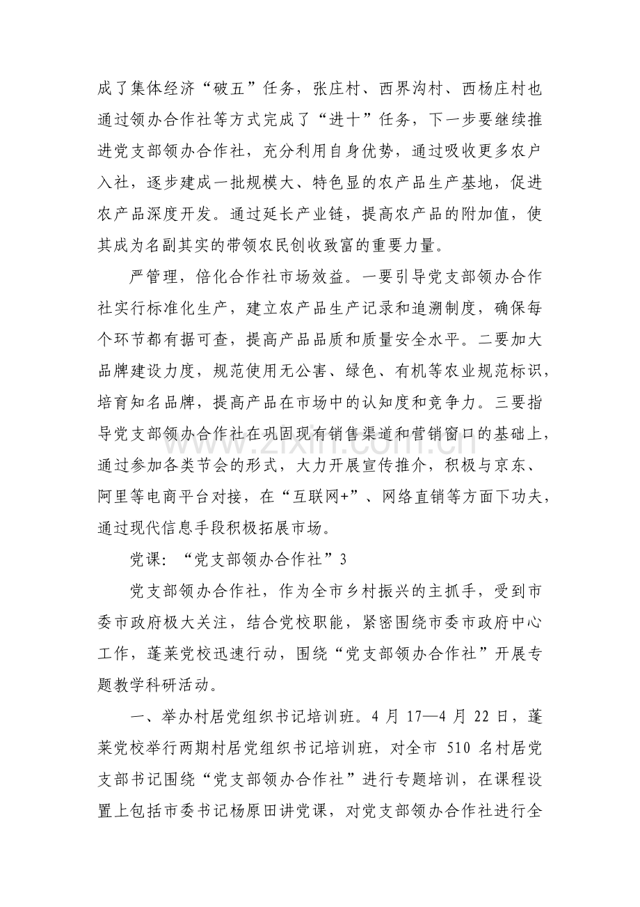 关于党课：“党支部领办合作社”【十四篇】.pdf_第3页