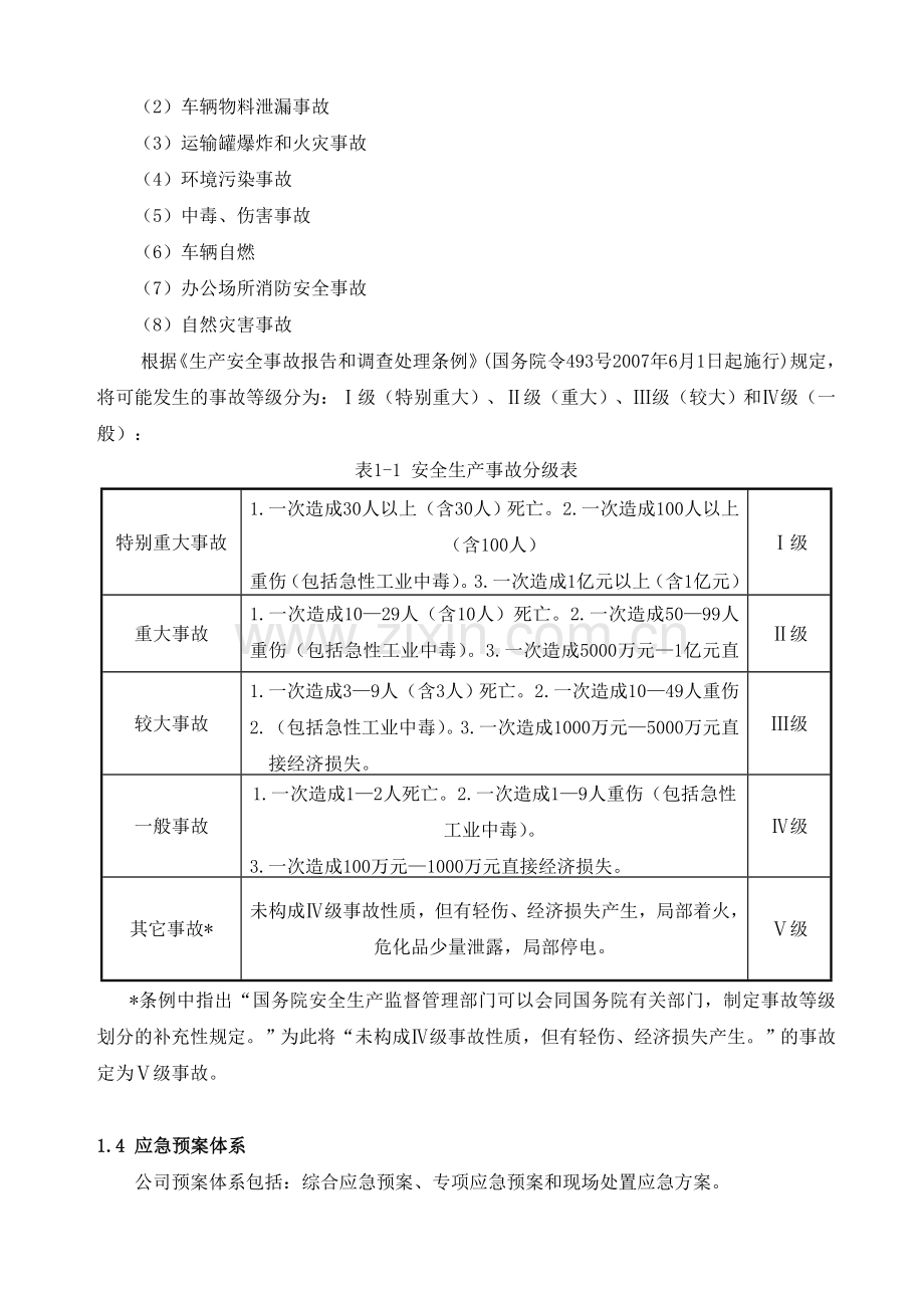 危货运输企业安全生产事故综合应急预案.doc_第2页