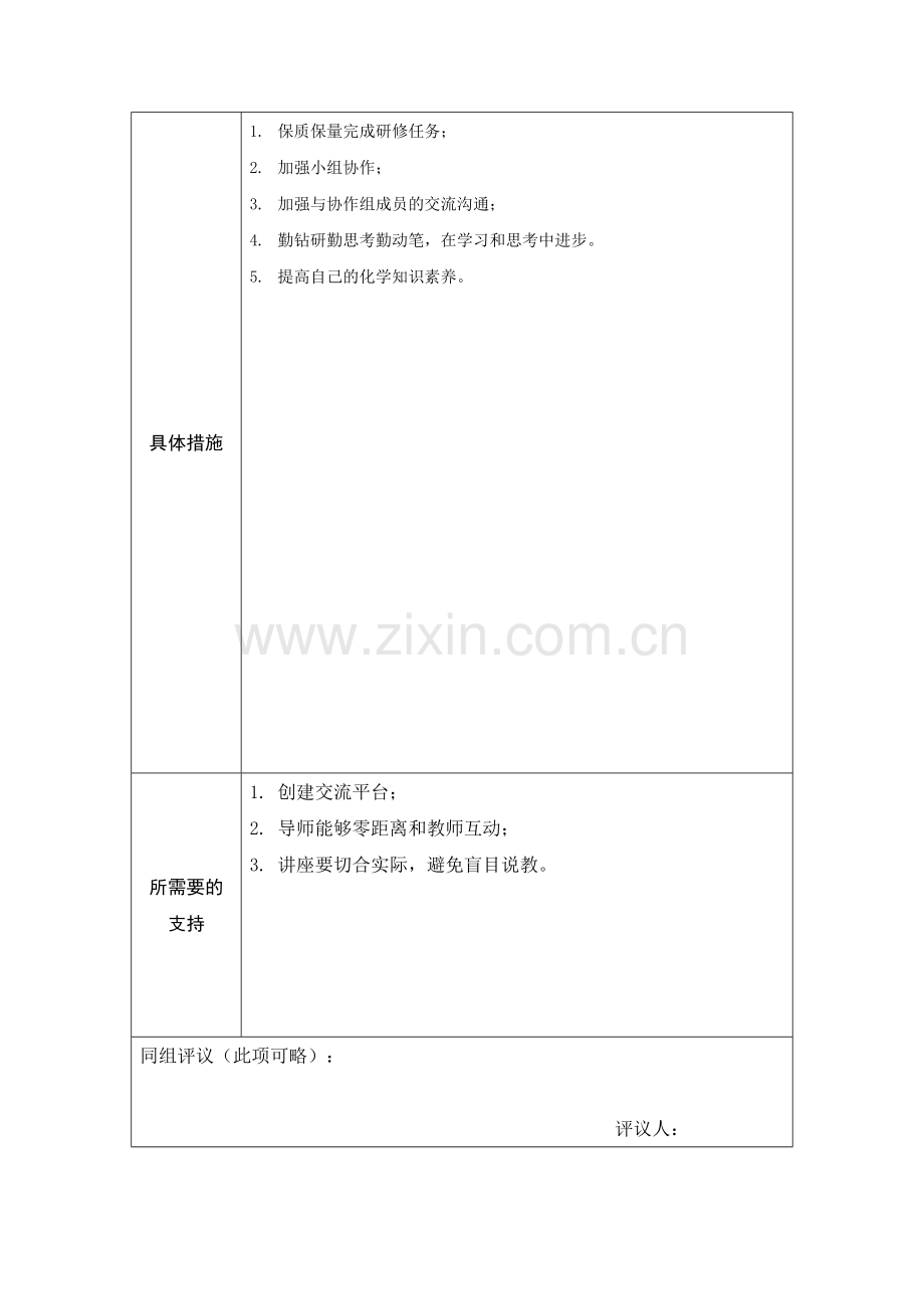 第二阶段【作业表单】教师个人本项目研修计划参考表单(苟宏亮).doc_第2页