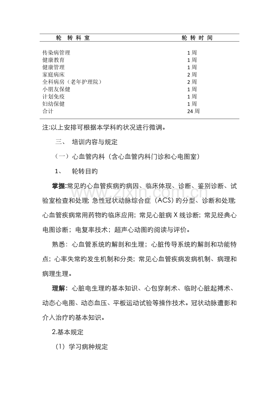 2022年内科住院医师培训细则贵阳第三人民医院.doc_第3页