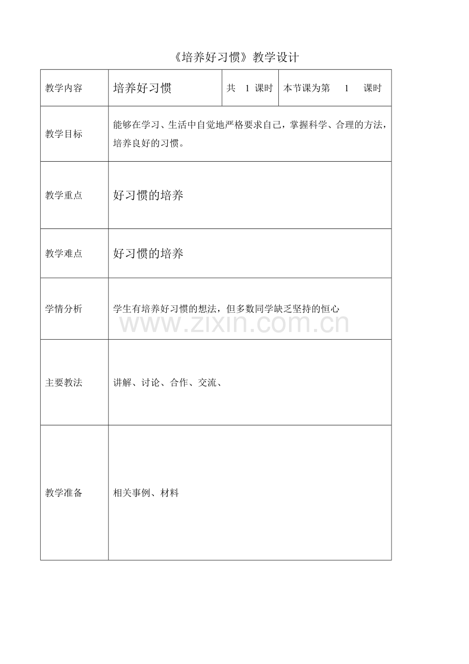 《受益一生的好习惯》教学设计.doc_第3页