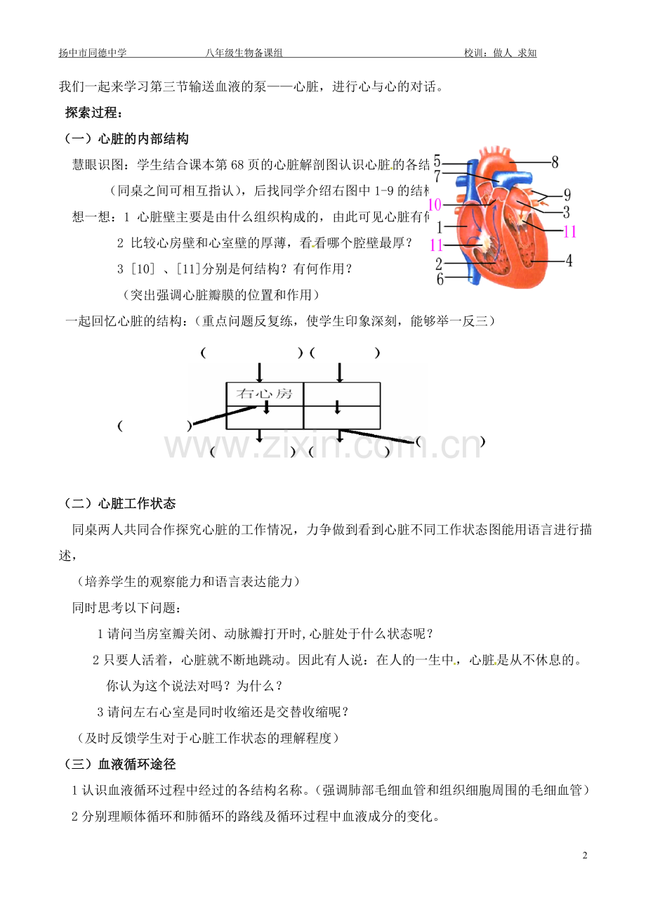 输送血液的泵——心脏.doc_第2页