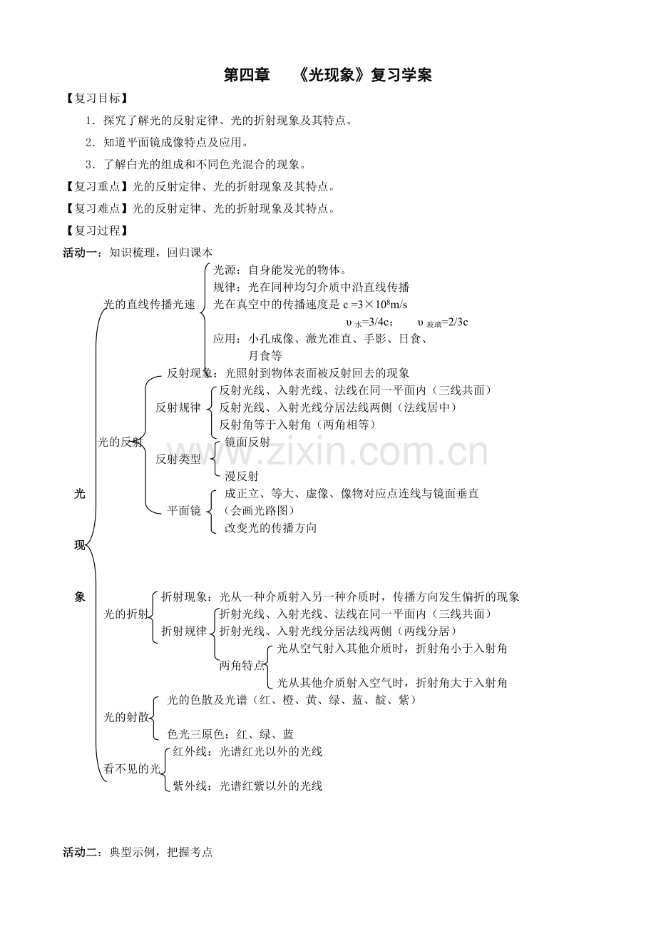 第四章《光现象》复习学案.doc_第1页