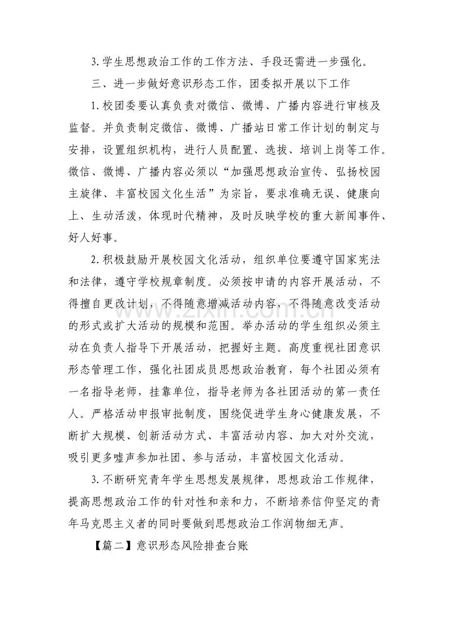 意识形态风险排查台账十五篇.pdf_第2页