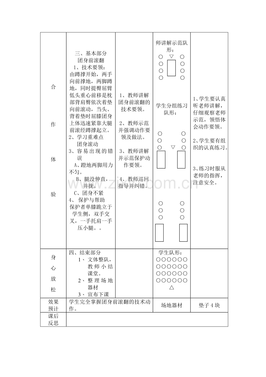 团身前滚翻教学设计.docx_第2页