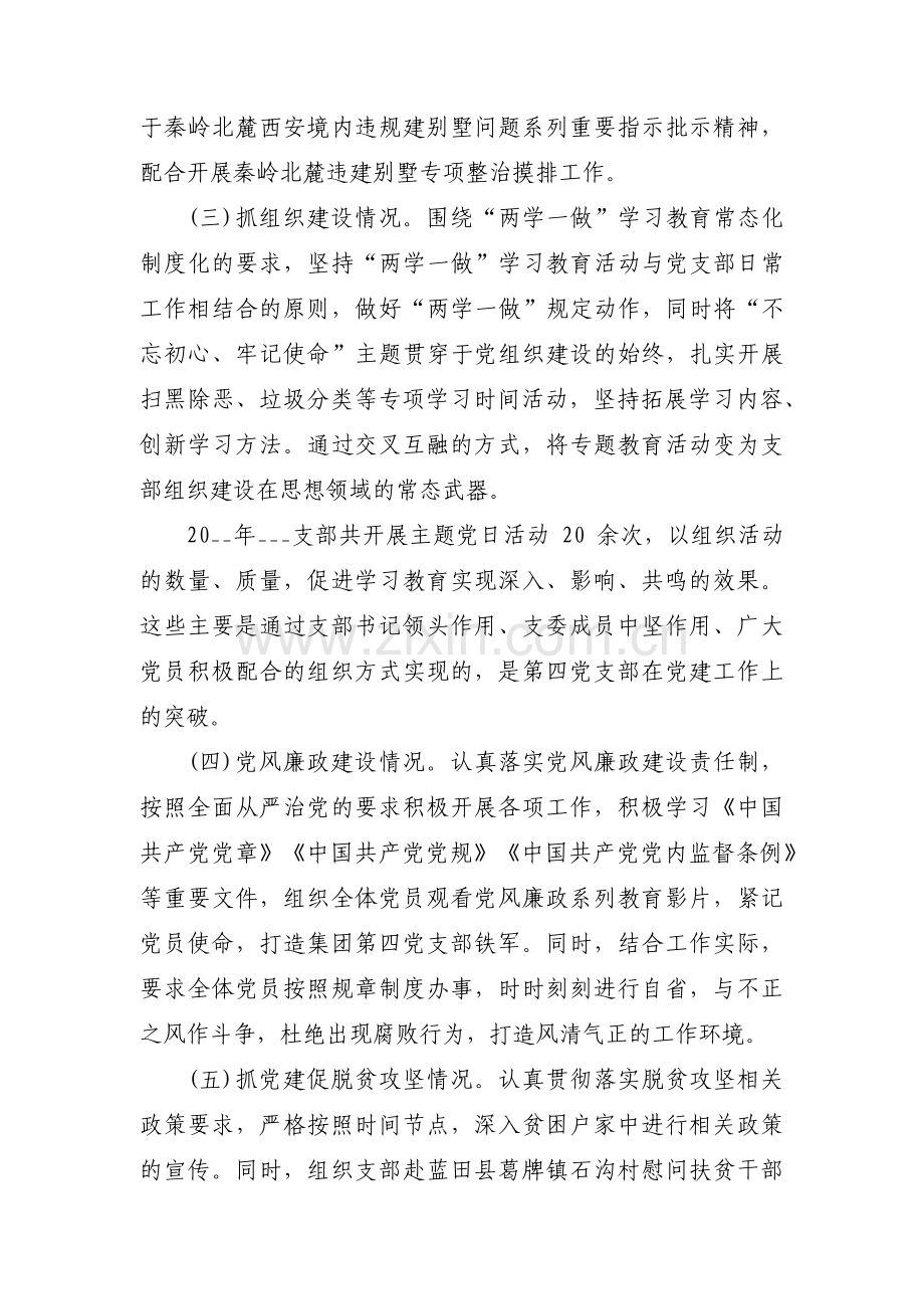 支部书记履行抓党建第一责任人职责情况范文十三篇.pdf_第2页