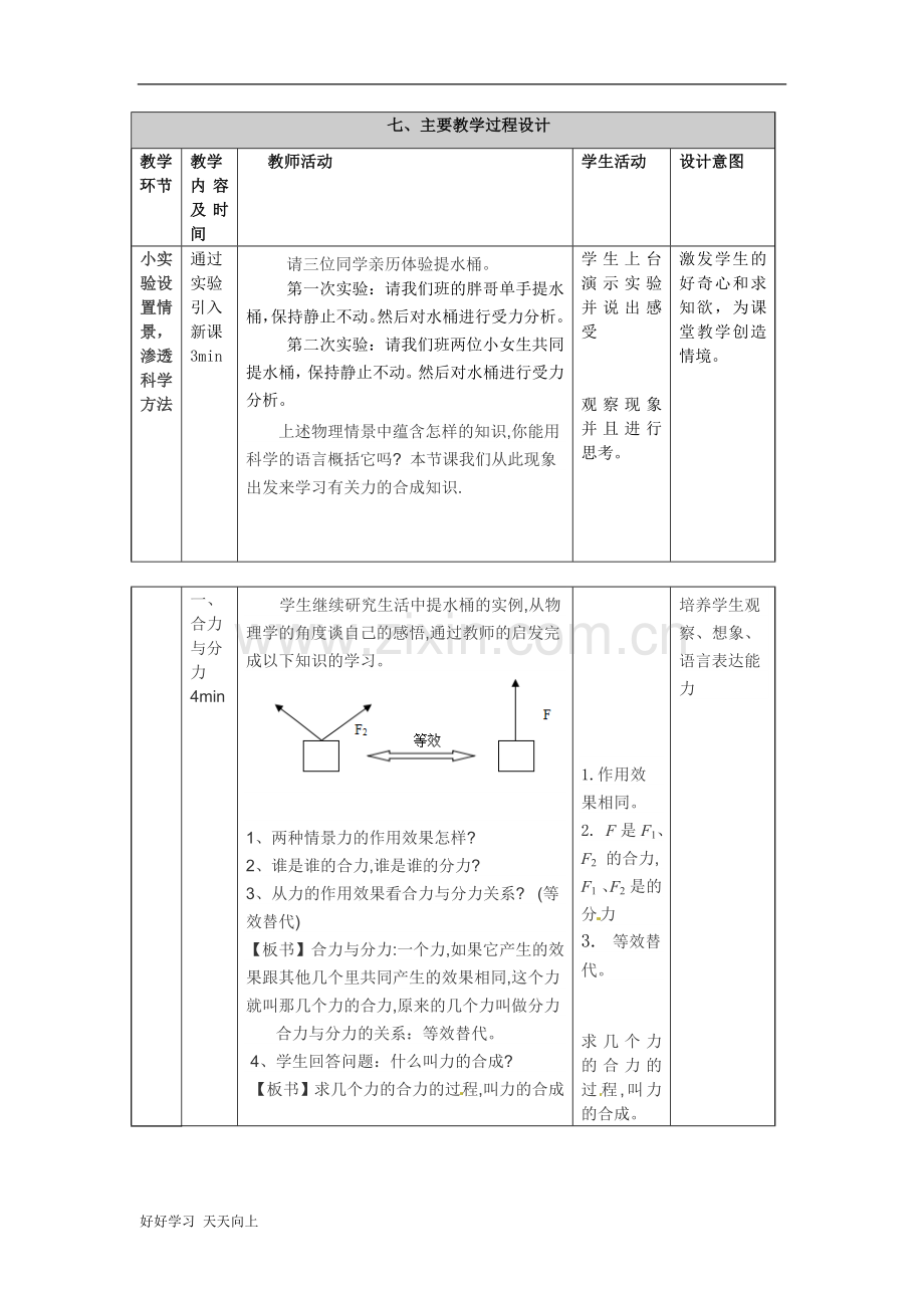 中小学课程-力的合成---名师教学设计.doc_第3页