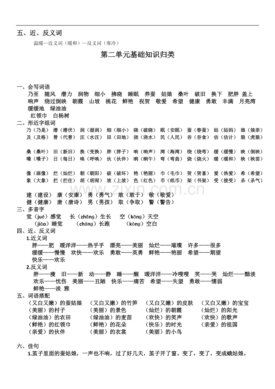 苏教版二年级下册语文基础知识点归纳.doc_第2页