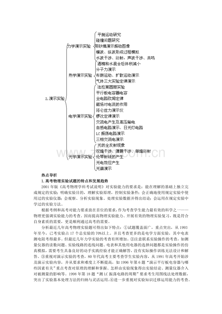 高考专题高中物理实验概述和演示实验.doc_第2页