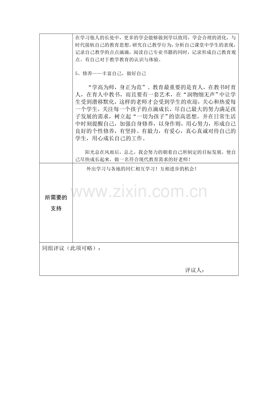 第二阶段【作业表单】教师个人本项目研修计划参考表单（朱敏华）.doc_第3页