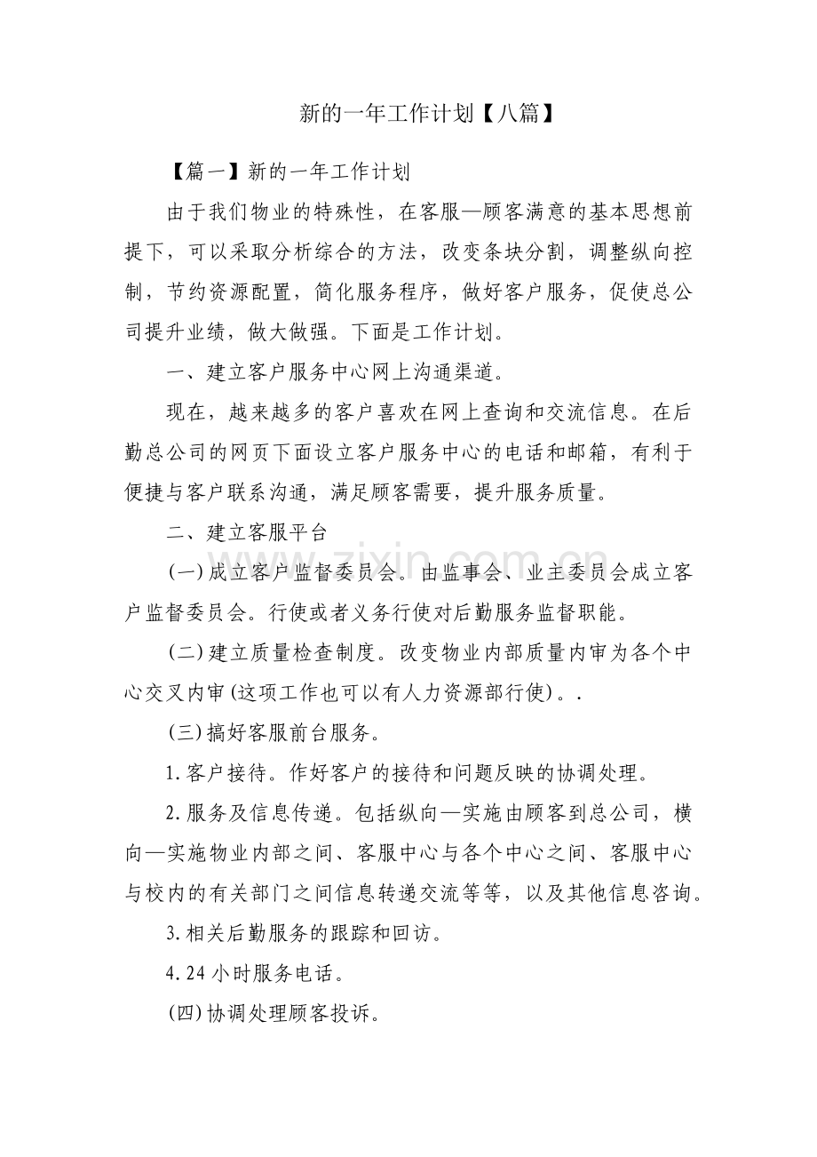 新的一年工作计划【八篇】.pdf_第1页