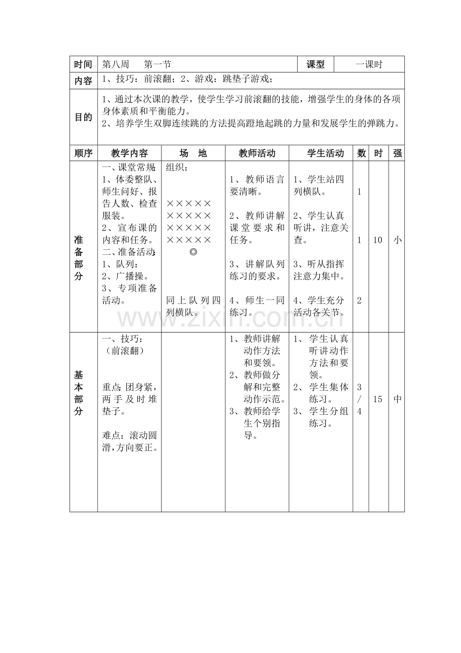 前滚翻教案.docx_第1页