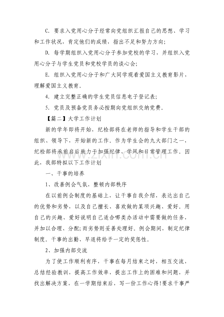 大学工作计划【19篇】.pdf_第3页