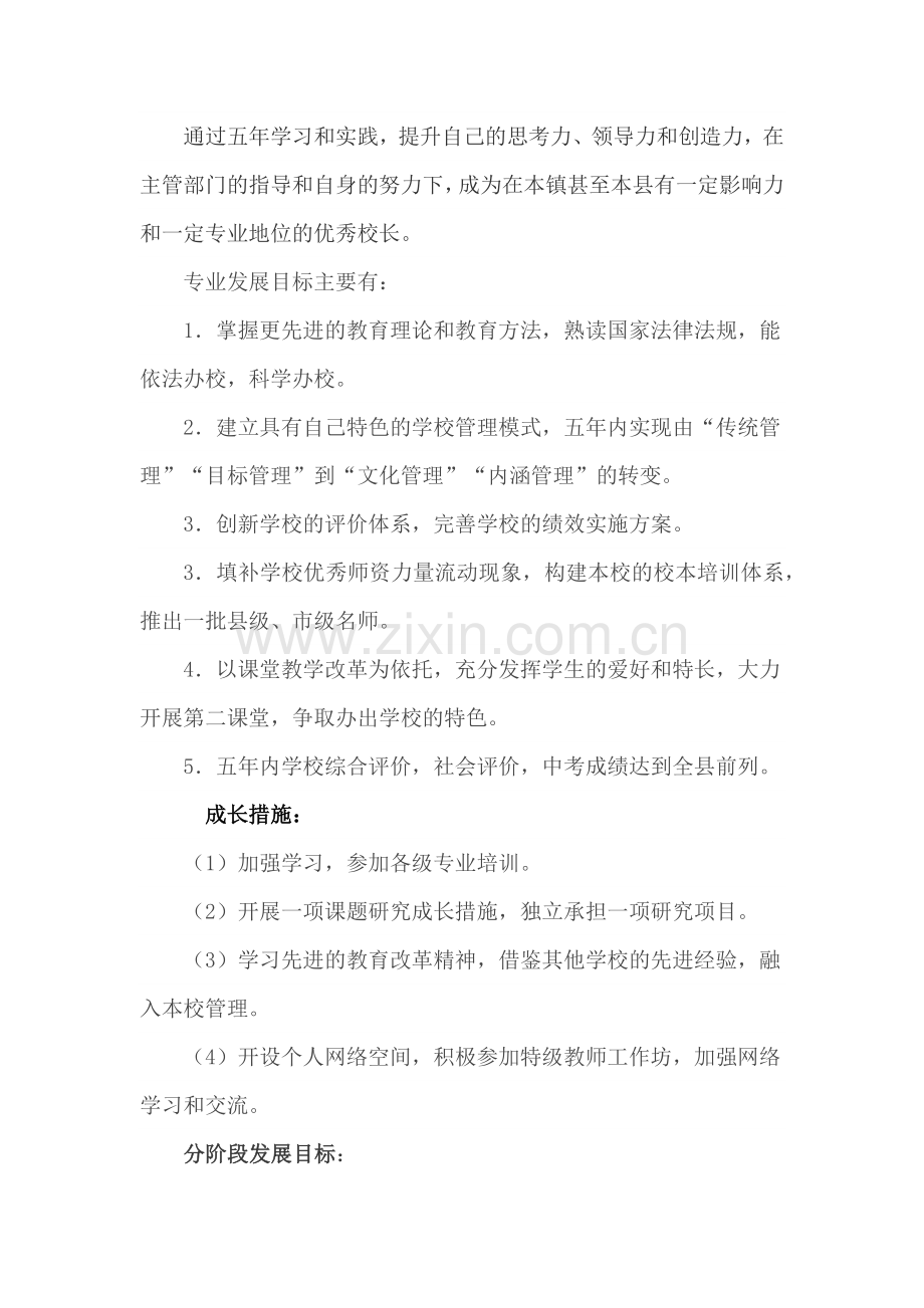 我的五年专业发展规划.docx_第2页