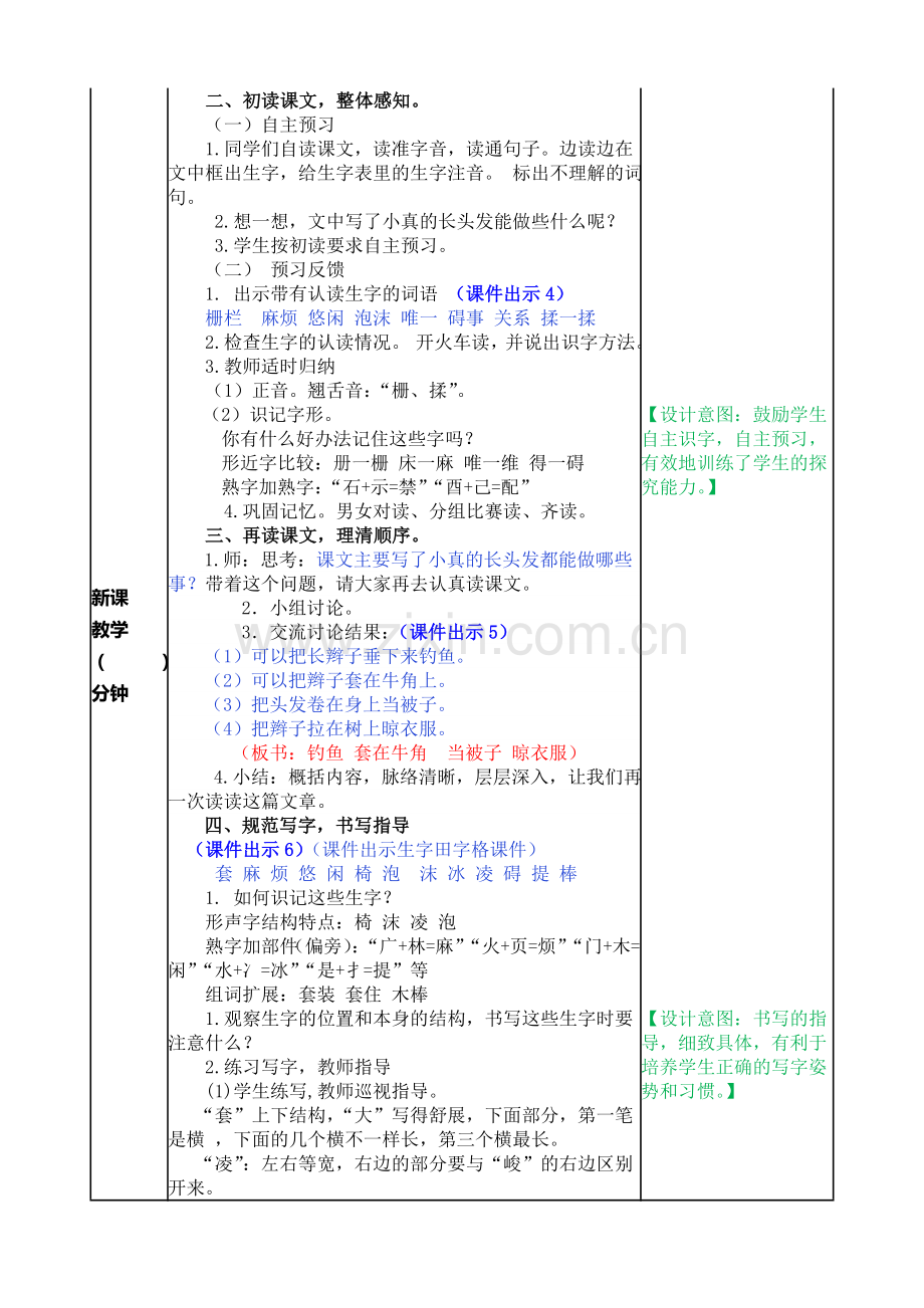 部编人教版三年级语文下册第五单元教案及教学反思.doc_第2页